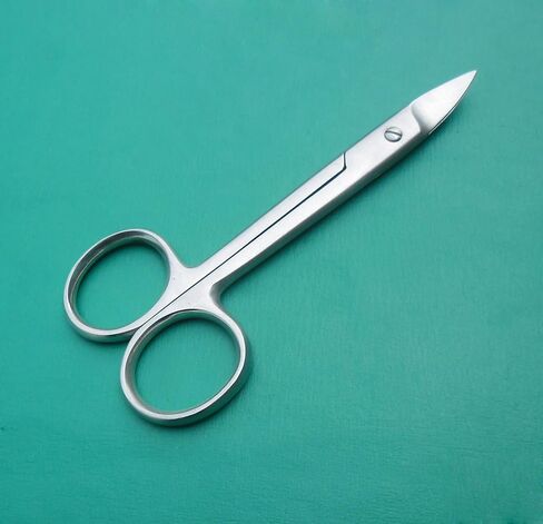 مقص التاج والياقة 4 1/2 بوصة منحني من الفولاذ المقاوم للصدأ in Kuwait