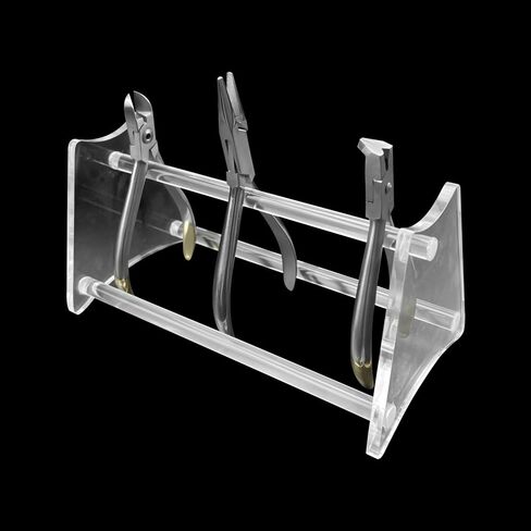 Dental Orthodontic Pliers Holder, YOUYA DENTAL Acrylic Jewelry Craft Pliers Rack Shelf Forceps Organizer Dental Acrylic Stand Holder Forceps Scissors Rack Tool for Orthodontic Equipment in Kuwait
