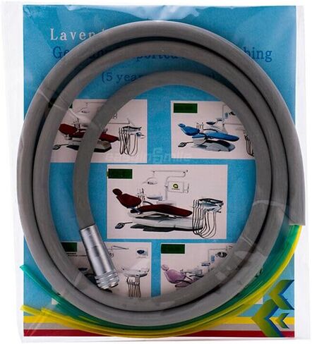 Dental Silicone Handpiece Tubing with 2/4 Holes Flexible Durable Air Turbine Hose Connector for High/Low Speed Dental Handpieces (4 HOLES) in Kuwait