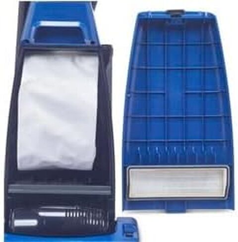 المكنسة الكهربائية التجارية Powr-Flite Rigel Pro - آلة تنظيف عالية الأداء للاستخدام الاحترافي. أدوات مدمجة، فلترة 3 مراحل، أزرق، PV100-W14-U in Kuwait