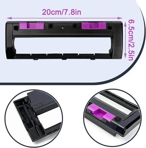 2 Pack Replacement Main Brush Cover Compatible with Eureka J15 Ultra, J15 Pro Ultra, J15 Evo Ultra, J15 Max Ultra Robot Vacuum, Robot Vacuum Accessories Replacement Parts in Saudi Arabia