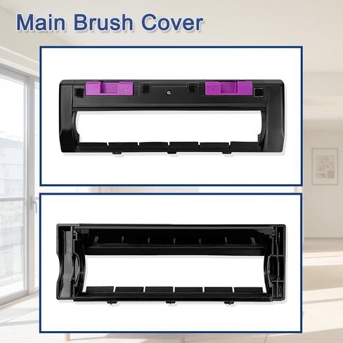 2 Pack Replacement Main Brush Cover Compatible with Eureka J15 Ultra, J15 Pro Ultra, J15 Evo Ultra, J15 Max Ultra Robot Vacuum, Robot Vacuum Accessories Replacement Parts in Saudi Arabia