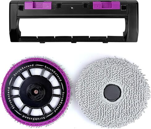 Replacement Main Brush Cover & Mop Pads Holder Set Compatible with Eureka J15 Ultra, J15 Pro Ultra, J15 Evo Ultra, J15 Max Ultra Robot Vacuum, Robot Vacuum Accessories Replacement Parts in Saudi Arabia