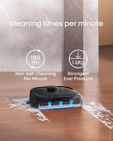 ممسحة دوارة بديلة رسمية من eufy، متينة، قابلة للغسل، تنظيف فعال، متوافقة مع E25، E28، S1، S1 Pro وS2 in Kuwait