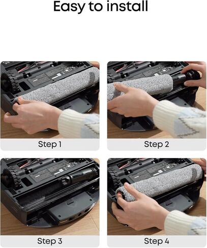 ممسحة دوارة بديلة رسمية من eufy، متينة، قابلة للغسل، تنظيف فعال، متوافقة مع E25، E28، S1، S1 Pro وS2 in Kuwait