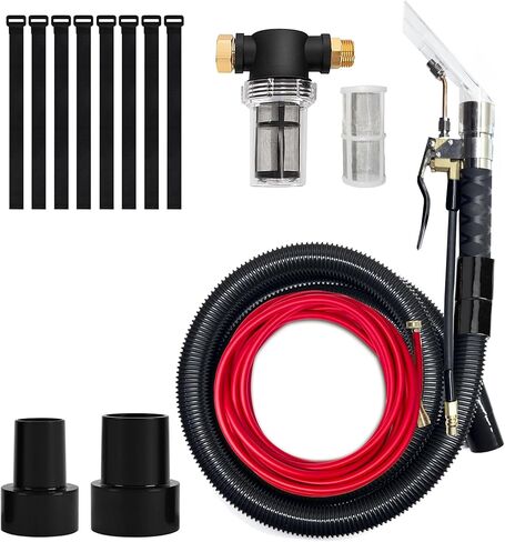 Better Extractor Hose Kit, Compatible with Shop Vac Extractor Kit, Comes with 25 FT Waterline,Combined Spray and Suction Dusting Head, Suitable for Household, Automotive, and Industrial Cleaning in Kuwait