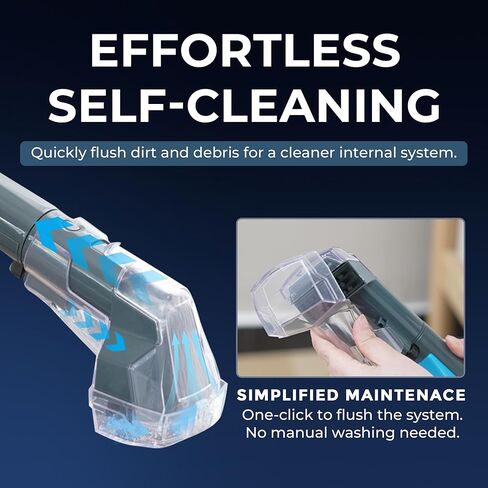 منظف ​​السجاد المحمول Hausmeister Hydroflex Pro ومزيل بقع الحيوانات الأليفة، آلة تنظيف بقع التنجيد للأريكة، الجزء الداخلي للسيارة، مكنسة تنظيف عميقة مع خزان مزدوج 1500 مل ونظام التنظيف الذاتي in Kuwait