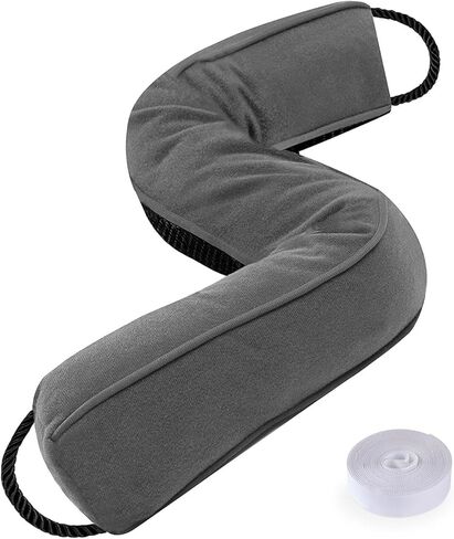 Sunolga 32" Weighted Door Draft Stopper Under Door Noise Air Stopper 2LB, Triangular Column Sound Proof Draft Guard for Doors and Windows, Machine Washable - Black in Kuwait