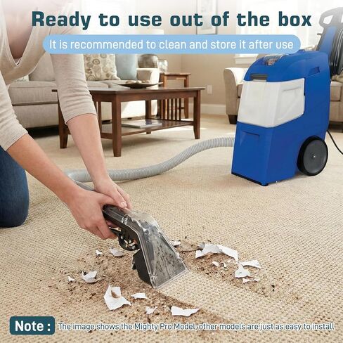 Universal Upholstery Tool Attachment with 12-ft Hose, Compatible with Rug Doctor Mighty Pro & X3 Commercial Carpet Cleaners, for Upholstery, Stairs, Rugs, Mattresses & Spot Cleaning in Kuwait