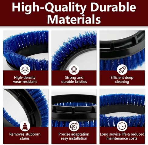 237058 Blue Crimped Polypropylene Scrub Orbiter Brush Replacement for Oreck Commercial ORB550MC, ORB600MW, ORB700MC Orbiter Floor Machines, for Bissell BGEM9000 in Kuwait