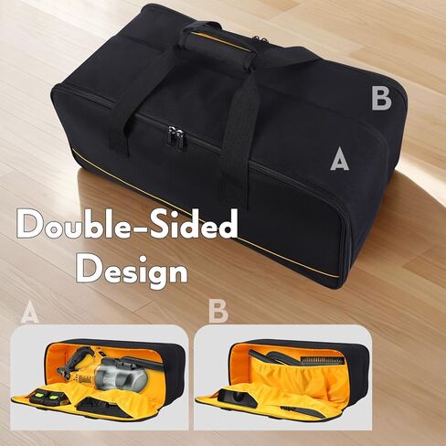 Storage Bag Compatible with DEWALT 20V Handheld Vacuum Cordless DCV501HB,Carry Case for Car Handheld Vacuum,Large Capacity Travel Case for Accessories,Bag Only in Kuwait