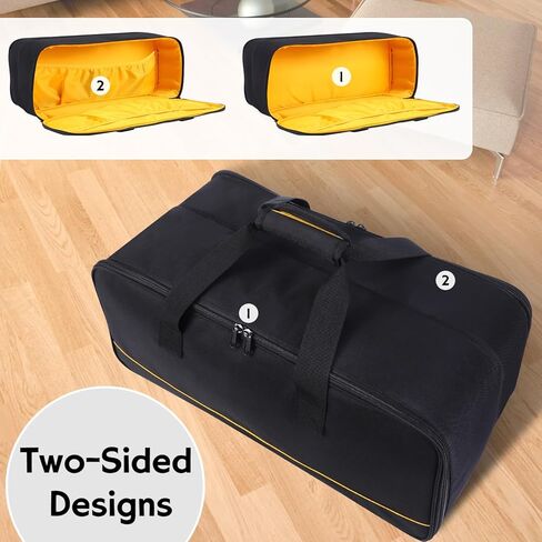 حقيبة حمل متوافقة مع مكنسة كهربائية محمولة لاسلكية DEWALT 20 فولت DCV501HB، حقيبة تخزين كبيرة للمكنسة الكهربائية المحمولة اللاسلكية، حقيبة تخزين مع جيوب إضافية، حافظة فقط in Kuwait