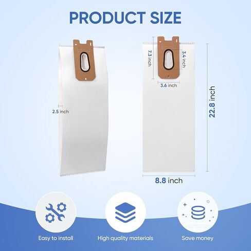 10 Pack 952546 Replacement Vacuum Bags Compatible with Vacmaster UB0402 & Kenmore BU1001 B200 Series Commercial Vacuum Cleaner in Kuwait