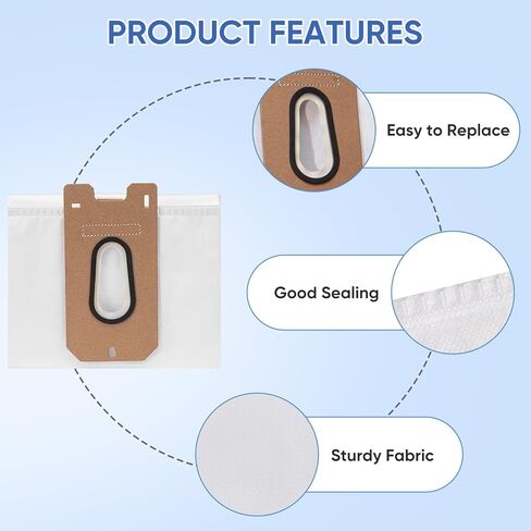 10 Pack 952546 Replacement Vacuum Bags Compatible with Vacmaster UB0402 & Kenmore BU1001 B200 Series Commercial Vacuum Cleaner in Kuwait