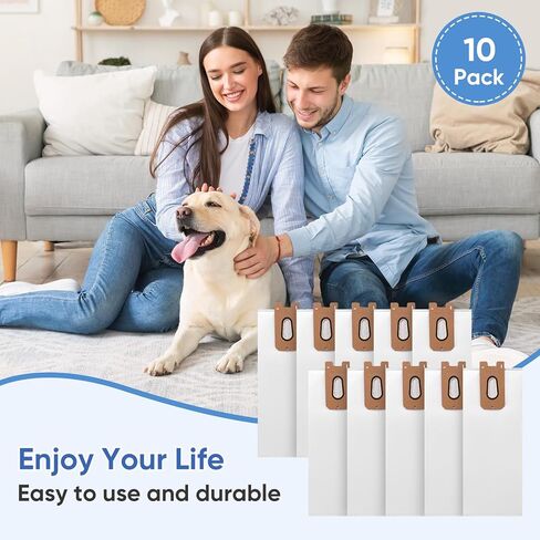 10 Pack 952546 Replacement Vacuum Bags Compatible with Vacmaster UB0402 & Kenmore BU1001 B200 Series Commercial Vacuum Cleaner in Kuwait