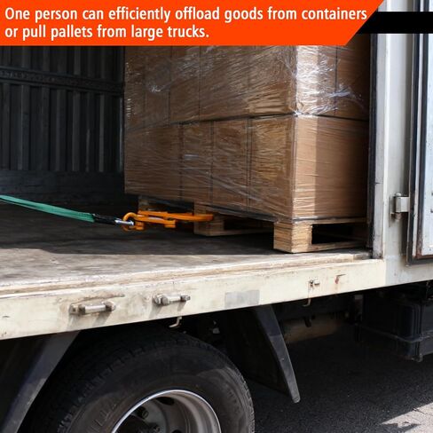 Industrial Pallet Puller Clamp,2204lbs Capacity Heavy Duty Scissor Clamp with 6" Jaw Opening,Compatible with Forklift Chains for Pulling Pallets,Wood & Trees in Kuwait