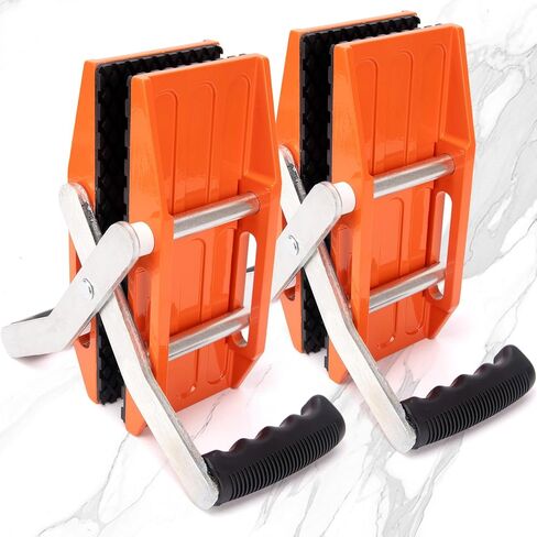 2 PACK Granite carrying clamps,Double handed stone carrying clamps,stone panel carriers Lifting Tools 660lbs Transporting Heavy Duty Carry Clamp for Glass Quartz Slabs Marble with Rubber-lined in Saudi Arabia