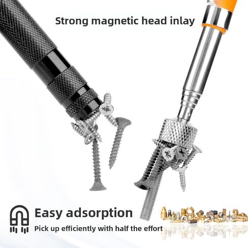 Telescoping Magnetic Pickup Tool with 8lb Pull Force, Telescoping 28 Inch Extendable Stick Gadget, Non-Slip Extendable Extra Strong Magnet Pickup Tool in Saudi Arabia