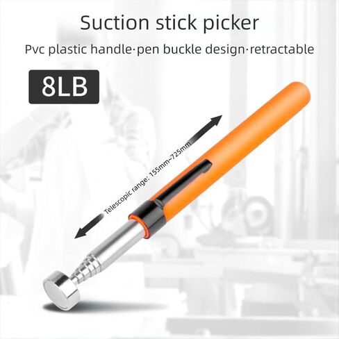 Telescoping Magnetic Pickup Tool with 8lb Pull Force, Telescoping 28 Inch Extendable Stick Gadget, Non-Slip Extendable Extra Strong Magnet Pickup Tool in Saudi Arabia