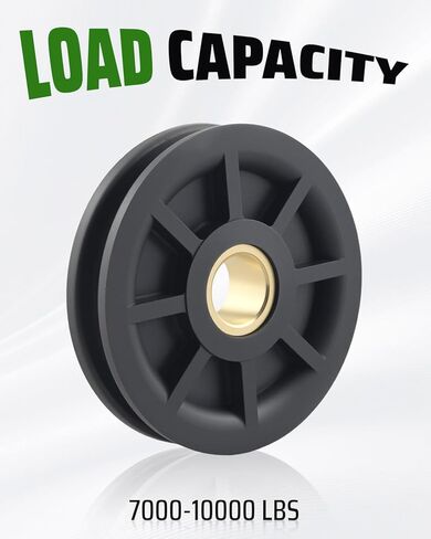 2-Post Lift Lower Pulley Sheave Kit Fit for Rotary Lift SPOA7 SPOA9 SPOA103, Include 2Pcs N377 Pulleys (Replaces FJ7116-1) and 2Pcs E-Rings in Saudi Arabia