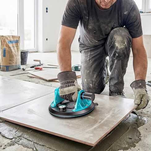 أكواب شفط 8 بوصة - 2 عبوة من أكواب شفط زجاجية شديدة التحمل بوزن 880 رطل للزجاج، أداة قوية لشفط البلاط الصناعي لرفع الزجاج والبلاط والجرانيت، وتتضمن حقيبة حمل in Kuwait