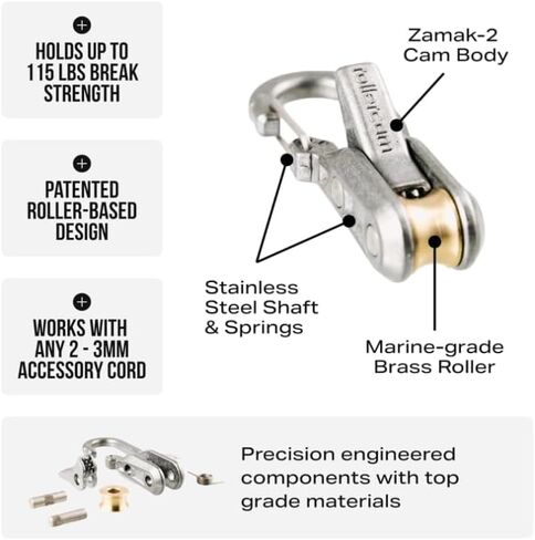 6 قطع من أدوات ضبط باراكورد، حبل مع شداد دوار لربط سهل وآمن، ربط للأسفل للتخييم، الأقمشة، خطوط الرجل، القوارب والعتاد الخارجي - يشمل الحبل وحقيبة الحمل in Kuwait