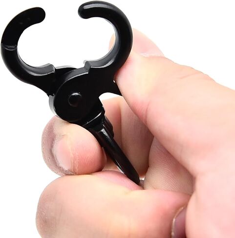 Surf turtle 4 PCS Snap Hook Zinc Alloy Black Key Chain Door Lock Pets Cage Hook Belt Clip for Pet Collars, Dog Traction Rope in Saudi Arabia