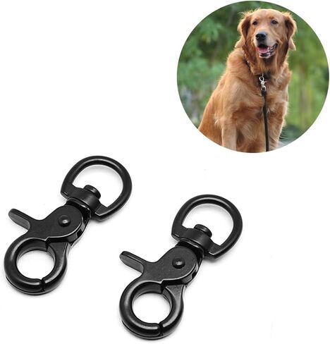 Surf turtle 4 PCS Snap Hook Zinc Alloy Black Key Chain Door Lock Pets Cage Hook Belt Clip for Pet Collars, Dog Traction Rope in Saudi Arabia