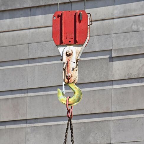 Lawei 6 عبوات 3/8 بوصة Clevis خطاف منزلق مع مزلاج أمان، G70 خطافات سلسلة فولاذية مزورة، خطاف سحب صلب شديد التحمل لنقل ونش مقطورة الشاحنة، سعة 18000 رطل، خطافات مطلية بالزنك الأصفر in Saudi Arabia