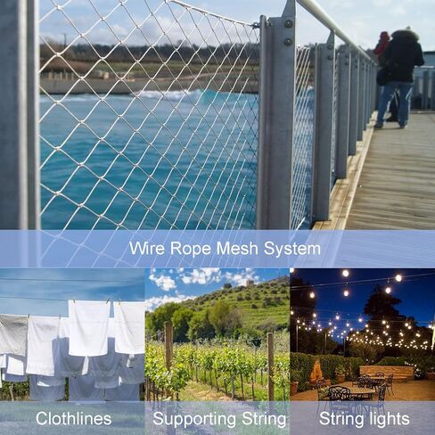 CooBigo 250Pcs 1/16""Cable Crimp Sleeves, Aluminum Wire Rope Crimping Loop Sleeve. Cable Ferrules for Cable and Wire Rope Crimp Double Barrel Crimp Sleeves (M1.5-1/16"") in Kuwait