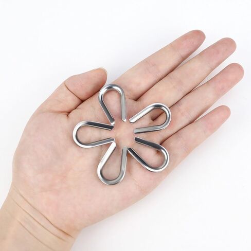 50 Pack Wire Rope Thimble 304 Stainless Steel Wire Rope Thimbles M3 Stainless Steel Thimble Cable Rigging for 1/8" Diameter Wire Rope Steel Cable Crimping Kit Steel Cable Sleeve (Sliver) in Saudi Arabia