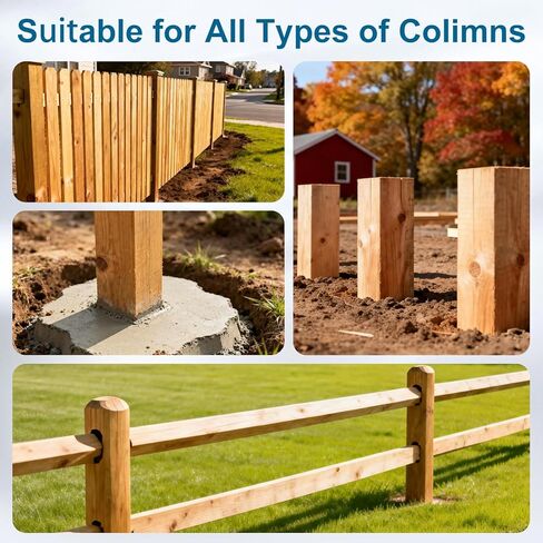 أداة إزالة عمود السياج شديدة التحمل مع كابل وسلسلة مجلفنة مقاس 8 مم (5/16 بوصة) - تعمل مع جاك/رافعة لاستخراج أعمدة خشبية/معدنية 4x4 للإصلاح السكني والزراعي in Kuwait