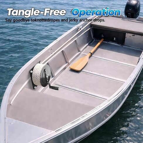 مجموعة روافع مرساة يدوية، نظام رفع مرساة يدوي لقوارب الكاياك، قارب جون، قارب الباس، متوافق مع حبل يصل إلى 0.45 بوصة in Kuwait