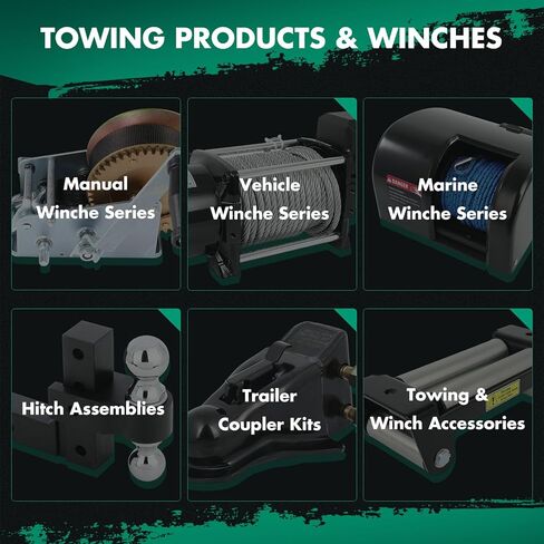 SCITOO 25 LBS قارب المياه المالحة ونش كهربائي مع جهاز تحكم عن بعد لاسلكي، أسود بحري يتميز بكفاءة عالية 12 فولت تيار مستمر، محرك تروس فولاذي بالكامل in Kuwait