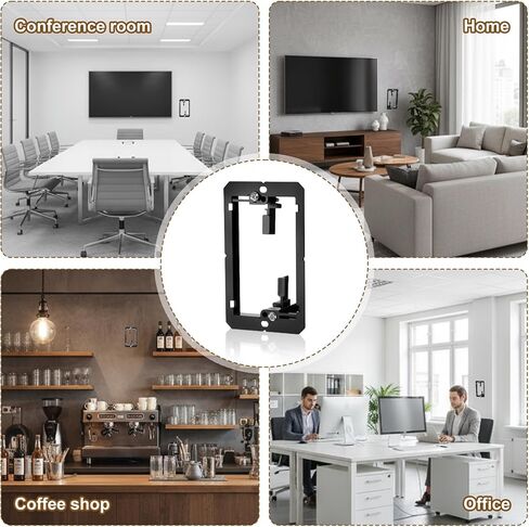 25 Pack Low Voltage Mounting Bracket Single Gang Wall Plate, Flush Mount Drywall Bracket, Drywall Cables Pass Through Wall Plate Wallboard for Network Cables, Coaxial, Speaker Telephone in Kuwait