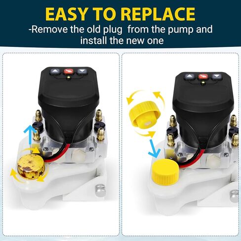 Boat Pump Reservoir Cap Compatible with Power Pole Reservoir, Hydraulic Fluid Cap for Powerpole Pro Series Trim Pump Cap Leak-Proof Fits CM 1.0 and CM 2.0 Pumps in Saudi Arabia