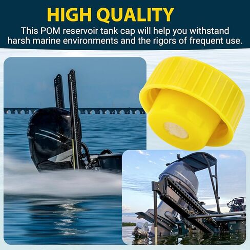 Boat Pump Reservoir Cap Compatible with Power Pole Reservoir, Hydraulic Fluid Cap for Powerpole Pro Series Trim Pump Cap Leak-Proof Fits CM 1.0 and CM 2.0 Pumps in Saudi Arabia