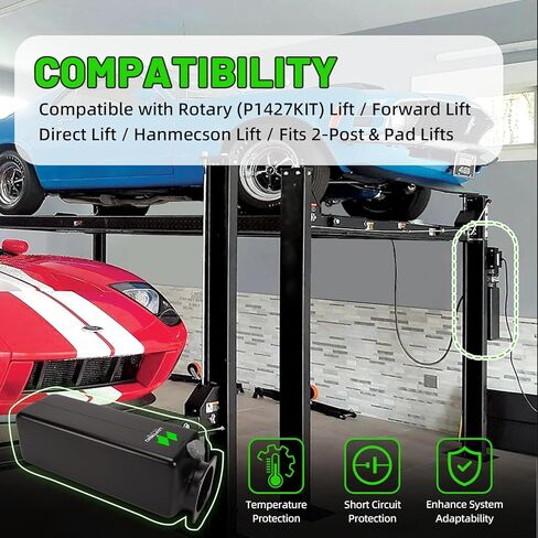 LEAPTREND Hydraulic Oil Reservoir Tank (14L Black) Compatible with Rotary/Forward/Direct/Hanmecson Lift, for Hydraulic Power Units 2-Post & Pad Lifts, Replacement for P1427KIT in Kuwait