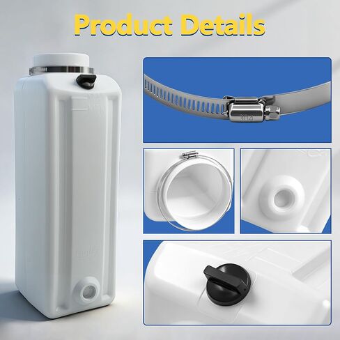 Oil Reservoir Tank with Hose Clamp & Wrench Tool,Compatible with DURO Power Units,Replacement for Eagle Lifts,Prokar,Auto Lift,Strong Arm & Pro Line,Iron Horse,Tuxedo Lift,Fits Most 2 & 4 Post Lifts in Saudi Arabia