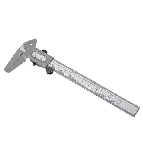 Manual Vernier Caliper Measuring Tool Micrometer Gauge Metal 5 Inch for Dimensional Measurement Machining Woodworking Engineering in Saudi Arabia