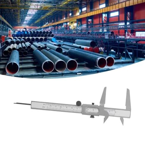 Manual Vernier Caliper Measuring Tool Micrometer Gauge Metal 5 Inch for Dimensional Measurement Machining Woodworking Engineering in Saudi Arabia