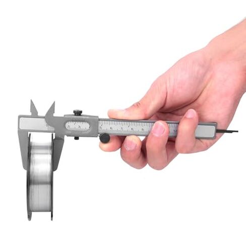 Manual Vernier Caliper Measuring Tool Micrometer Gauge Metal 5 Inch for Dimensional Measurement Machining Woodworking Engineering in Saudi Arabia