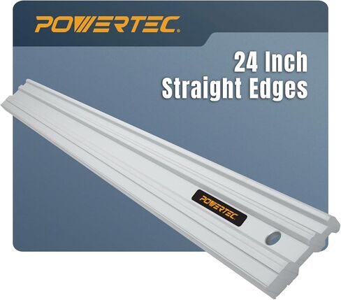 POWERTEC 24 Inch Aluminum Straight Edge – Precision Machinist Tool, .001" Tolerance, Solid One-Piece Construction – for Woodworking, Automotive, Machine Setup, and Surface Flatness Checks (72330) in Saudi Arabia