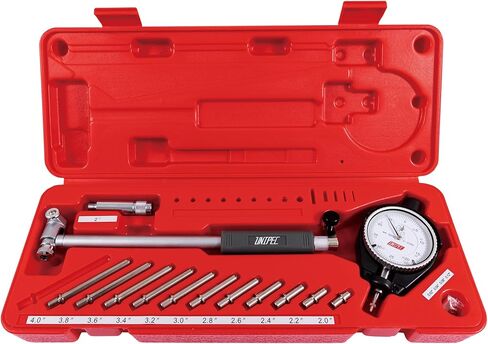 مقياس تجويف القرص 2-6 بوصة، تخرج 0.0005 بوصة، أداة قياس عالية الدقة لفحص التجويف، طول الجذع 9.5 بوصة، مقياس تجويف قرص الأسطوانة مع سندان كربيد in Kuwait