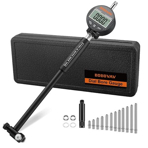 مجموعة قياس تجويف القرص الرقمي، قياسات عالية الدقة 2-6 بوصة/0.0005 بوصة تتضمن مقياس تجويف القرص ذاتي التمركز مع سندان كربيد لقياس أسطوانة المحرك العميق in Kuwait