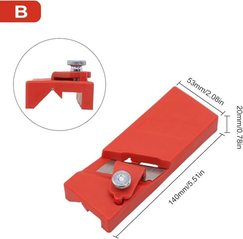 قاطع ألواح الجبس بزاوية 45 درجة مع تشذيب سريع للحواف لألواح الجبس والأعمال الخشبية، أداة يدوية يدوية ABS، برتقالي (ب) in Kuwait