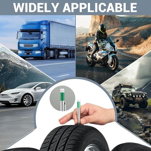 4 قطع من مقياس عمق مداس الإطارات، أداة قياس عمق الإطارات المرمزة بالألوان 32 ثانية in Kuwait