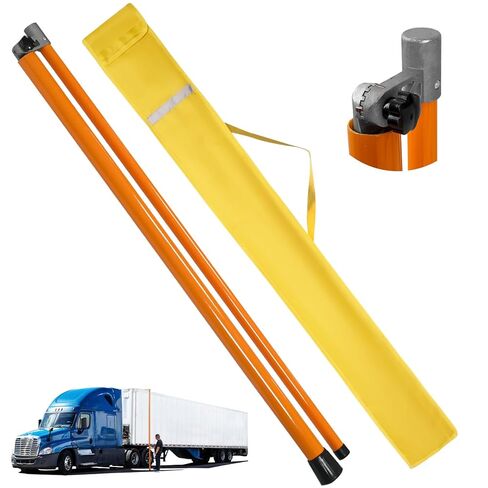 15FT Height Stick for Trucks, Dual Scale Compact Measuring Sticks for Semi Truck, Car Hauler, Trailer, RV, Retractable Load Measuring Stick with Carrying Bag in Kuwait