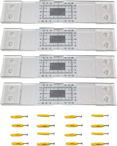 جهاز مراقبة تشققات البناء عالي التحمل من Yuly للبناء الخرساني والجص، جهاز قياس تشققات البناء، قياس عرض التشققات، 4 عبوات in Kuwait