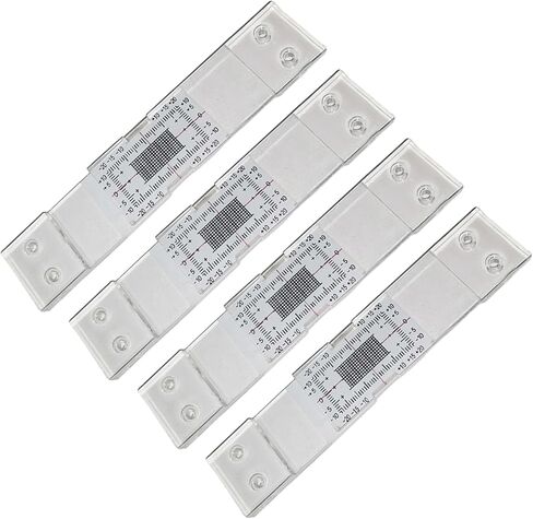 جهاز مراقبة تشققات البناء عالي التحمل من Yuly للبناء الخرساني والجص، جهاز قياس تشققات البناء، قياس عرض التشققات، 4 عبوات in Kuwait